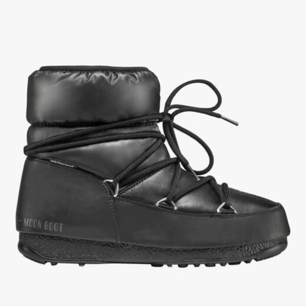 MOON BOOTS Black Nylon Low Moon Boot - Picture 3 of 12